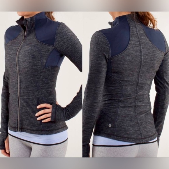 Lululemon Forme Jacket Size 12 in Denim Inkwell - Picture 3 of 4